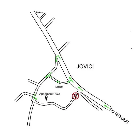 Olive アパート Jovici (Zadar)
